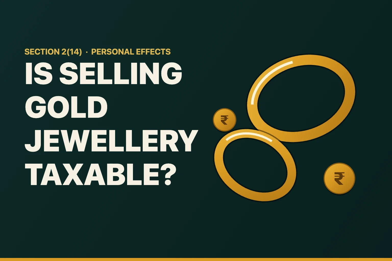 Is Selling Gold Jewellery Taxable in India?